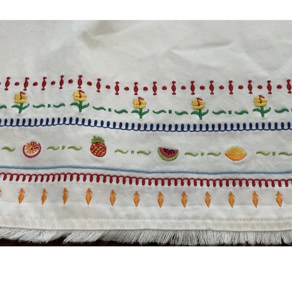 🆕Studio ease Y2K NWT ladies SZ 10 all cotton white sheath dress embroidered hem - Picture 14 of 16